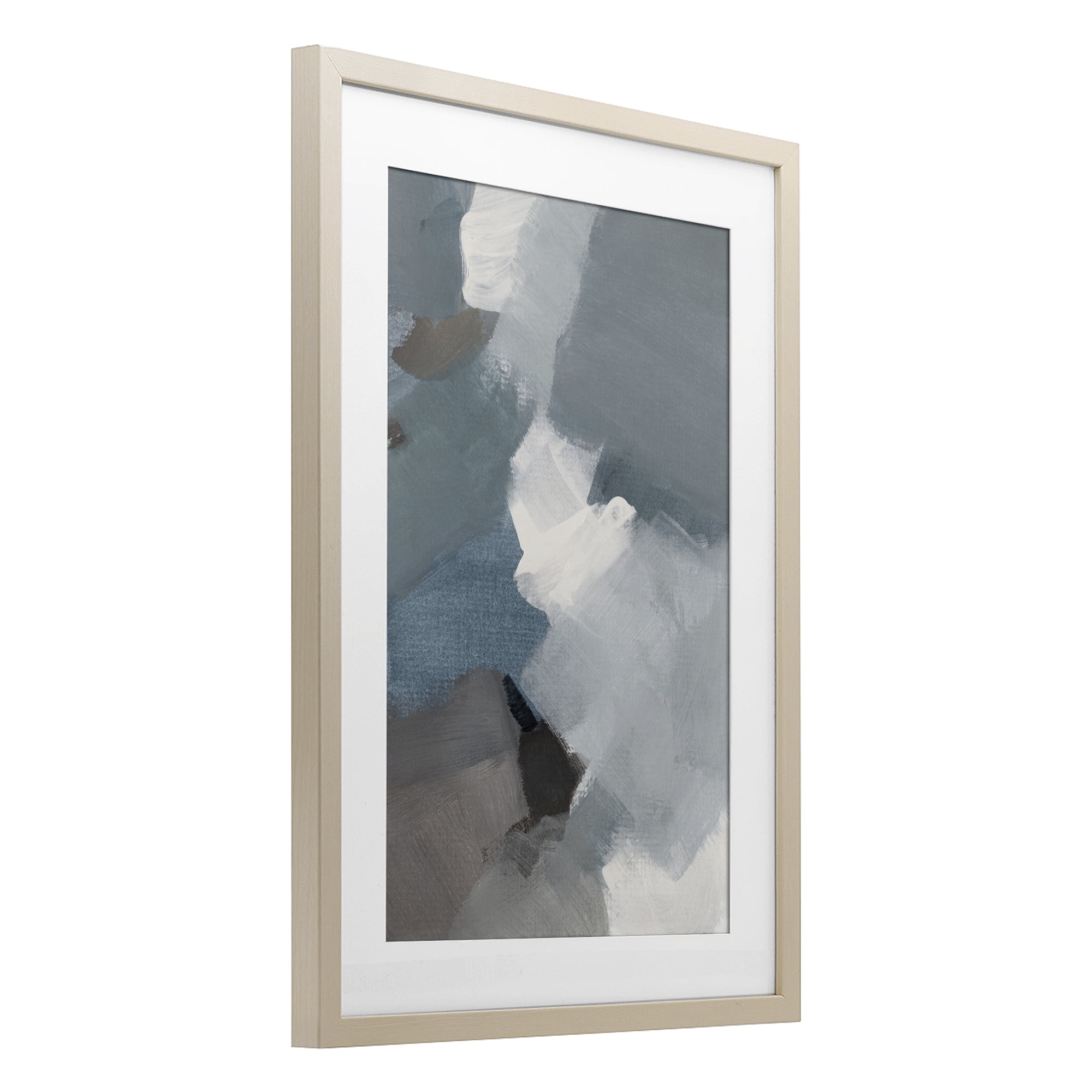 Stupell Industries Stormy Grey Abstract Birch Framed Print Under Glass, design by Lanie Loreth