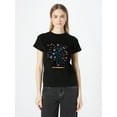 thumbnail image 1 of Butterfly Tree Print T-Shirt, Short Sleeve Casual Top For Summer & Spring, Women's Clothing Tee For Adult, Men, Women, Teen, Teenager, Adolescent, Youth, 1 of 3