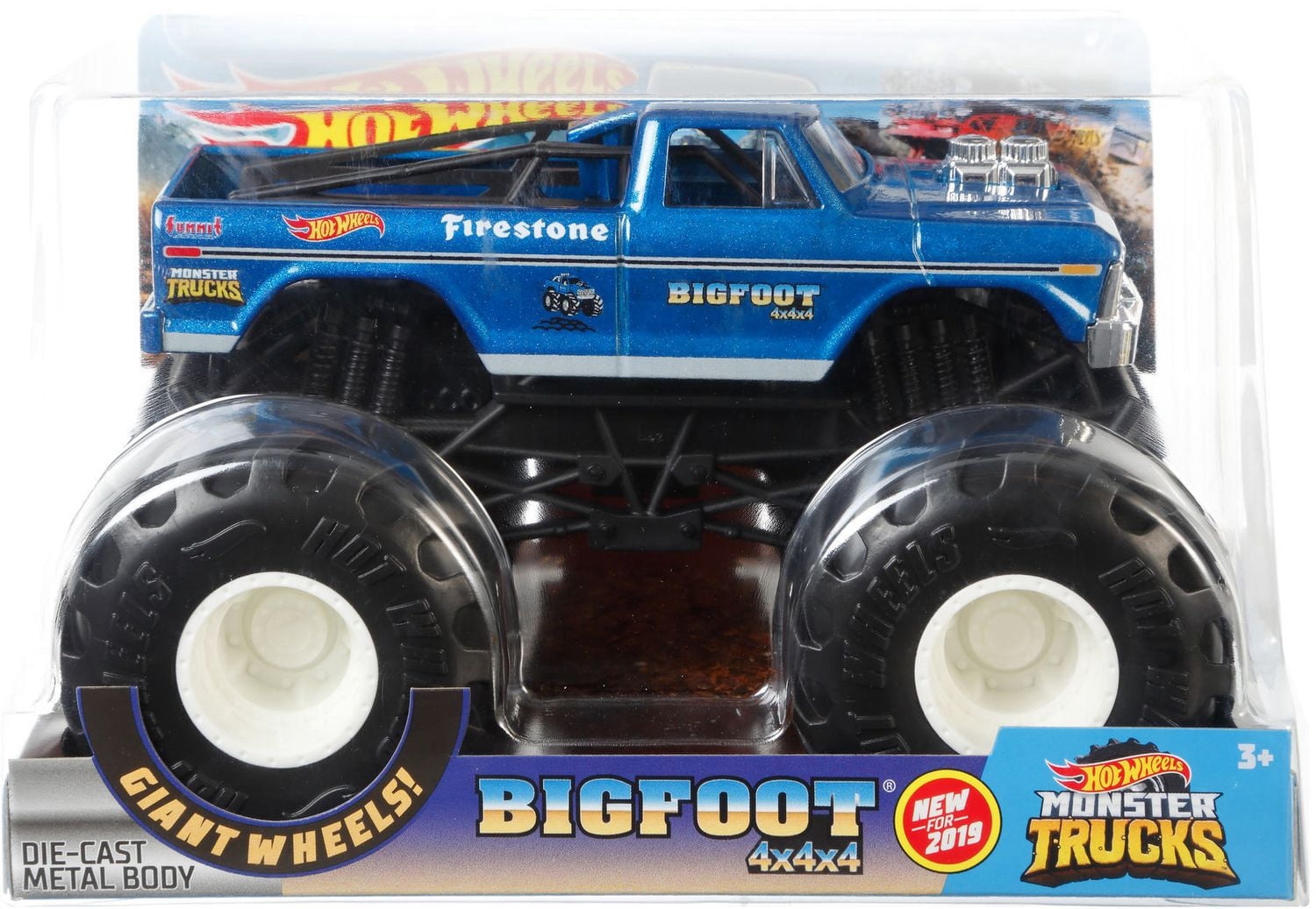 Hot Wheels Monster Trucks Big Foot 4x4x4 Vehicle
