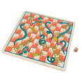 thumbnail image 4 of Brybelly GGAM-1901 Ludo & Snakes & Ladders 2-in-1 Wooden Board Game, 4 of 7