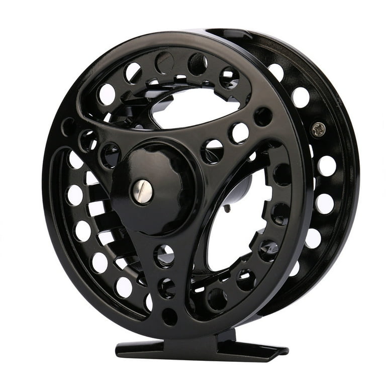 WQJNWEQ Fly Reel 7/8 WT Large Arbor Silver/Black Aluminum Fly Fishing Reel  Sales Clearance Items