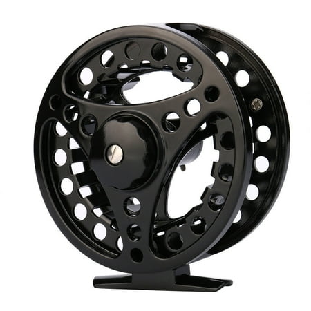 Yatlte Fly Fishing Reel Large Arbor CNC-Machined Aluminum Alloy Fly Reel Double Color 5/6 Fly Reels CNC Machined Aluminium Alloy 3 Bearing Fly Fishing Wheel for Outdoor
