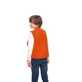 thumbnail image 3 of TrailCrest Boys Orange Safety Front Loader Vest High Visibility, XS, 3 of 4