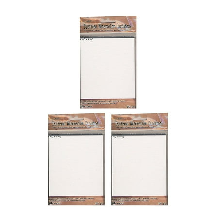 UPC: 0747989046666 | Ranger Tim Holtz Distress Watercolor Cardstock 4 1/4  x 5 1/2  20 Sheets/Pad 3 Pads/Pack