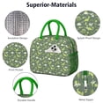 thumbnail image 4 of Womens DarkGreen Cartoon Dinosaurs Plants Pattern Lunch Box for Work,Insulated Lunch Bag for Women,Loncheras Para Mujer,Leakproof Adult Lunch Bag for Work,Beach,Travel,Picnic,Camping, 4 of 7