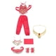 thumbnail image 4 of Conjunto de trajes de danza del vientre para niños, ropa de danza del vientre de , traje de Halloween para niña, trajes de baile para fiesta Rojo Salvador Dali Trajes de danza del vientre, 4 of 8