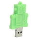 thumbnail image 4 of Unidad flash USB de alta velocidad con apariencia de robot verde y dibujos animados, dispositivo de memoria de 64 GB, 4 of 5