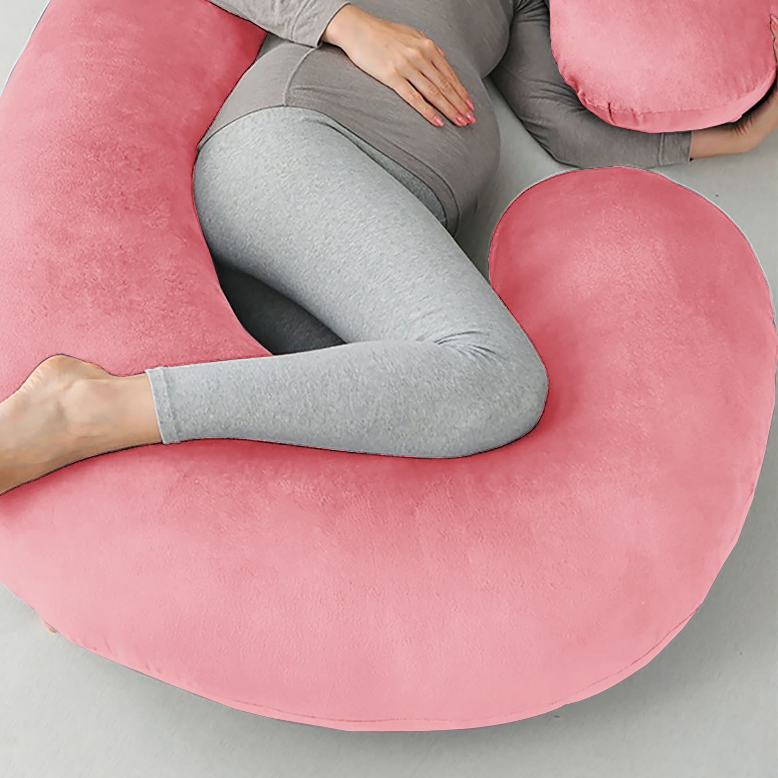 XIAOLE Pregnancy Pillow, For Pregnant Woman C-Shape Full Body Pillow And Maternity Support, Support For Back, Hips, Legs, Belly For Pregnant Women,Removable Maternity Pillow