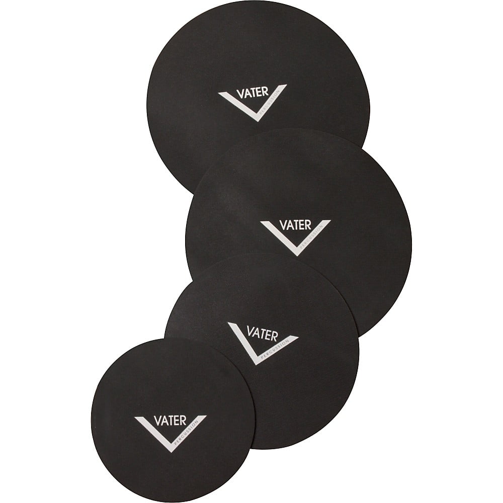 Vater Drum Set Mute Pad 4Pack 10 in.