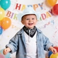 thumbnail image 2 of Caqnni Kids Sun Hat UPF 50+ Bucket Hats for Boys Girls Childrens Brown Trimmed Cowboy Hat Western Cowboy Hat Brown Cowboy Hat, 2 of 6