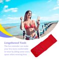 thumbnail image 4 of crativent Extension Strap Bra Extenders Breathable Buckle 2 Hooks Accessories Elastic Lengthened Clips Replacement 3 Rows red 1Set, 4 of 6
