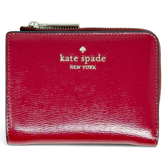 Kate Spade New York Women's Madison Small L Zip Leather Wallet (Red Jam)