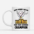 thumbnail image 2 of Coffee Mugs Funny Happy Father's Day Cute Sperm Swimming Champion Dad Gifts Coffee Lovers 11oz 15oz White Mug Christmas Gift, 2 of 7