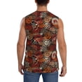 thumbnail image 4 of Fotbe Men's Coffee Stamp Print Men's Sleeveless Muscle Tank Tops Casual T-Shirts for Gym Workout Beach-XX-Large, 4 of 8