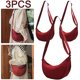 thumbnail image 1 of Bolsos Cruzados Simples para Mujer Bolsas Masa A La Portátiles para El (rojo Vino) 3 Uds., 1 of 7