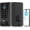 Black, variant on Lock D110 Plus, WiFi Fingerprint Front Door Lock with Touchscreen Keypad, App Remote Control, Auto Lock, Keyless Entry Deadbolt with Backlit, Black, Deadbolt Lever Set