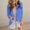 Blue, variant on Lapel Collar Long Sleeve Double Button Blazer Women Plain Casual Spring Fall Workplace Outerwear Black L