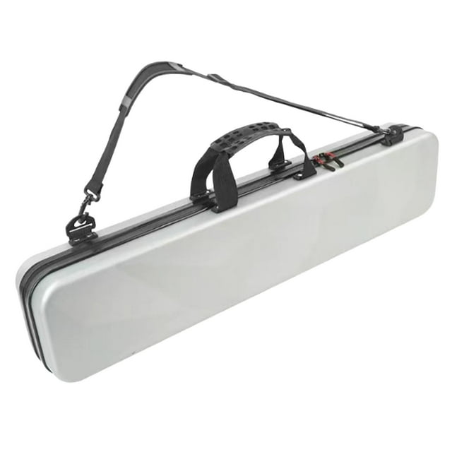 Lipstore Billiard Pool Cue Carrying Case 1/2 Cue Case Portable Pool Cue Storage Pouch Regular Silver