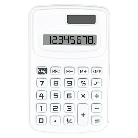 12 Digit Desktop Calculator Basic Desk Calculator with Large LCD Display, Big Buttons, 4 Function, Solar and Battery Dual Power, for Office, School, Home