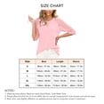 thumbnail image 5 of Blusa de manga 3 cuartos de encaje Ormromra verano color sólido cuello redondo talla S M L XL XXL, 5 of 5