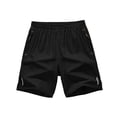 thumbnail image 2 of Domzle Men's Athletic Shorts Quick Dry Lightweight Linerless Gym Workout Hiking Shorts with Zipper Pockets Black XL, 2 of 6