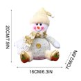 thumbnail image 2 of WWG Christmas Tree Topper, Cloth Snowman Ornament, Classic Holiday Decor for Christmas Tree, Stuffed Three Dimensional Design, Thickened Textured Fabric, for Indoor Outdoor Christmas Decorations, 2 of 6