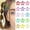 15 P -1.18"-Multiple Colors, variant on Star Hair Clips Snap Hair Barrettes Non Slip Star Hair Accessories Leopard Colors Metal Hair Clips for Girls Women -16 PCS - Grey