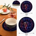 thumbnail image 3 of Colorful Lion Head Pot Holders Trivets Set of 2 Cotton Hot Pads Mats for Hot Dishes Pots Pans Kitchen Cooking 7" 9.5", 3 of 7