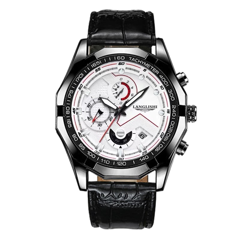 LANGLISHI Mens Watches Big Dial Sport Wristwatch Top Brand Luxury Quartz Clock Watch Man