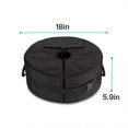 thumbnail image 2 of Tomtenisse, bolsa de arena para patio redondo con base de pesas, bolsa de arena estable a prueba de viento con gran apertura, bolsa de peso base portátil con asas para playa al aire libre Feliz Sencillez, 2 of 5