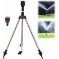 thumbnail image 1 of Aspersor de agua con trípode giratorio, el mejor aspersor de 2023, aspersor telescópico de impacto con rotación automática de 360 grados., 1 of 5