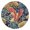 Jijj, variant on Spring-Inspired Floral Round Tablecloth with Elastic Edge, Polyester Fabric for Kitchen or Patio Table, Fits 44-52 Inch Tabletop Surface