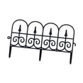 thumbnail image 2 of LOVIVER Decorative Garden Fence Panel Backyard Privacy Outside Stairs Garden Fencing Black, 2 of 8
