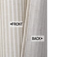 thumbnail image 6 of Linen Striped Tier Curtains with Solid Button Small Valance 54"x15" Rod Pocket Tailored One Panel Kitchen Curtain Cafe Curtain for Living Room, Bathroom, Kitchen Beige, 6 of 9