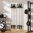 thumbnail image 3 of Olympic Barbell Hanger,Garage Gym Bar Wall Rack,Vertical Barbell Mount Rack,Black Powder Coated,Space Saving Commercial or Home Gym Accessory,Holds Under 33mm Bar Size, 3 of 6