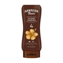 Hawaiian Tropic Tanning Lotion Sunscreen SPF 4 - 8 oz, Pack of 4
