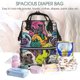 thumbnail image 5 of Easygdp Colorful Pug para Bolsa de Bebé de Gran Capacidad con Múltiples Bolsillos, Bolsa de Pañales para Padres, Bolsa de Viaje Organizada y Elegante, 5 of 6