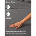 thumbnail image 5 of Extra Deep Queen Fitted Sheet - Hotel Luxury Single Fitted Sheet Only - Easily Fits 18 inch to 24 inch Mattress - Ultra Soft, Wrinkle & Fade Free w/Extra Deep Pockets - Breathable & Comfy - Dark Grey, 5 of 7