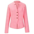 thumbnail image 5 of Women's Simple Hoodless Solid Color Casual Long Sleeve Button Jacket Top​​, 5 of 7