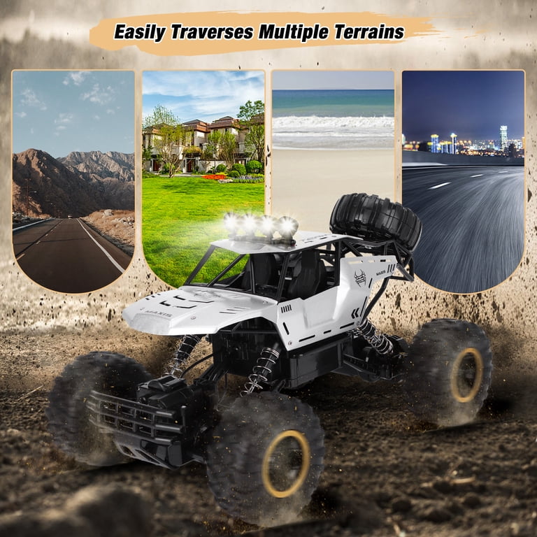 Wisairt 1:12 Large 4WD Remote Control Truck, Alloy Off-Road RC Car