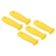 thumbnail image 1 of Mango de archivo de afilado de cadena de motosierra Uxcell, paquete de 5, mango de goma con agujero de 4 mm para archivo de motosierra, amarillo, 1 of 5