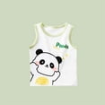thumbnail image 2 of Tisuna Boys Tops Toddler Cartoon Print Sleeveless Crew Neck Shirts Soft Stretch Summer Kids Daily Wear Green Size 3-6 Months, 2 of 3