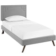 thumbnail image 5 of Modway Josie Twin Upholstered Platform Bed with Round Splayed Legs, Multiple Colors, 5 of 28