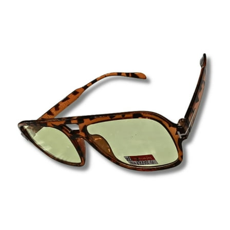 Tortoiseshell Sunglasses with Yellow-Tinted Lenses