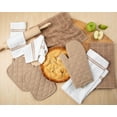thumbnail image 5 of (4 pack) Mainstays 8-Piece Cotton Kitchen Towel, Dishcloth, Oven Mitt, and Pot Holder Set, Brown, 5 of 6