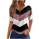 thumbnail image 2 of Fiudx Ofertas Del Día Blusa de Manga Corta Estampada a La Moda para Mujer, Blusas Informales con Cuello Redondo, 2 of 5