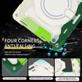 thumbnail image 2 of FJLBDE Case for iPad (A16) 11th/10th Generation 11 inch/10.9 inch 2025/2022 with 360 Kickstand, Shoulder Strap Carrying Protective Cover, Multicolor Green, 2 of 6