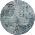 thumbnail image 2 of Addison Rugs Mayfield Premium Machine Washable Transitional Panel Blue Round Rug, 8' x 8', 2 of 5
