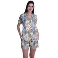 thumbnail image 1 of Moomaya Ensembles de Sommeil pour Femmes avec Shorts Pyjama Imprimé T-Shirts de Nuit à Manches Courtes, 1 of 6