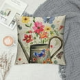 thumbnail image 2 of RUIYC Spring Floral Pillow Cover Flower in and Butterfly Decorative Throw Pillow Case Spring Outdoor Cushion Cover for Home Couch Sofa Farmhouse Decor, 2 of 5